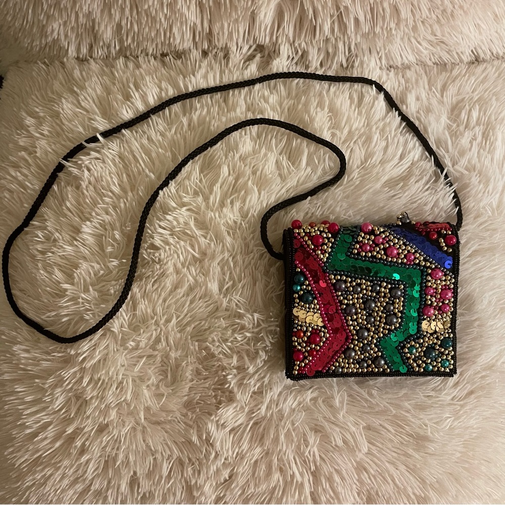 Vintage Handmade Over the Shoulder Mini Purse - Brand New Never Used ☀️